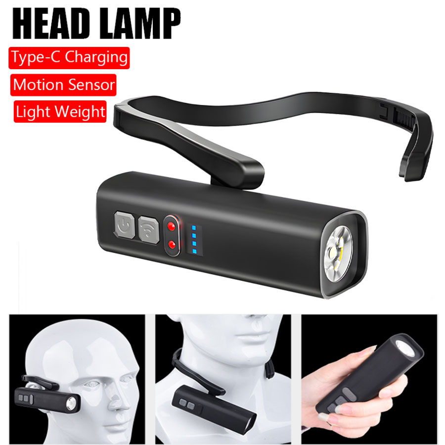 Headlamp Waterproof Rechargeable - Linterna frontal con Clip para la