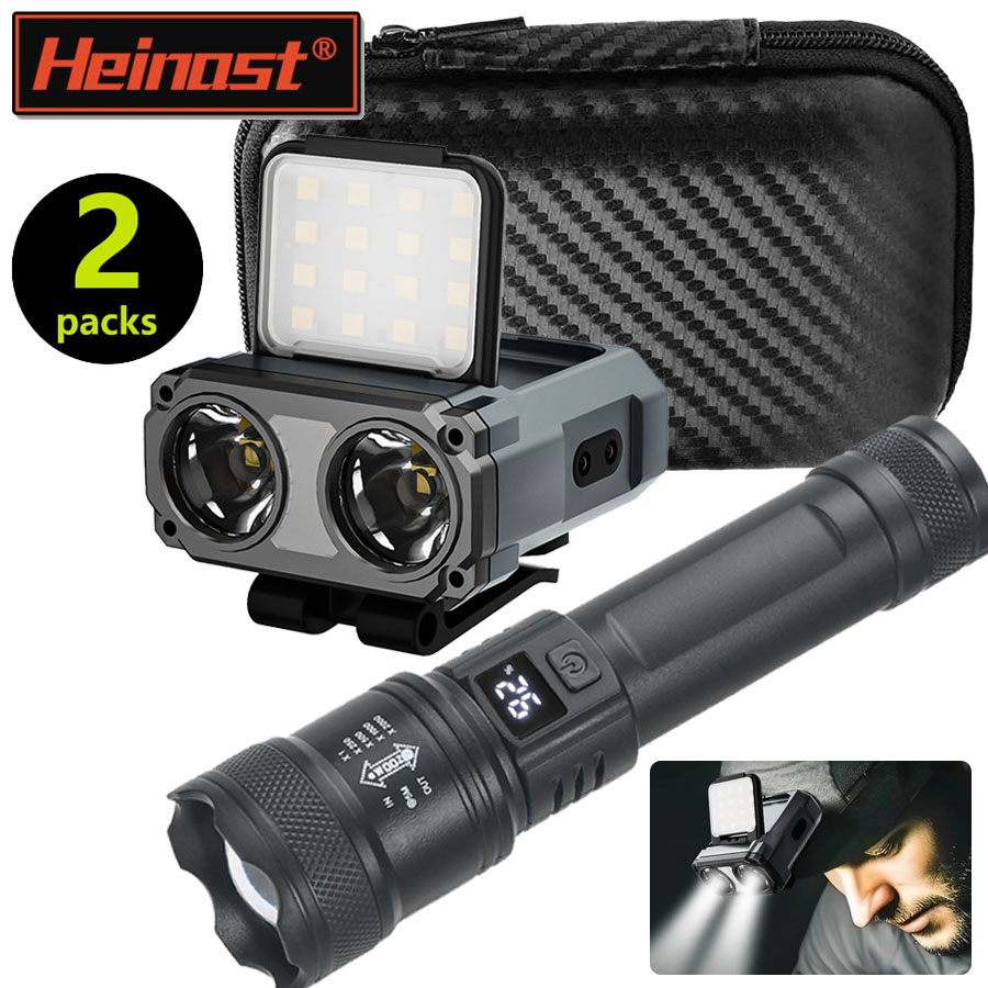Headlamp Waterproof Rechargeable - Mini lámpara de cabeza recargable ultrabrillante/linterna