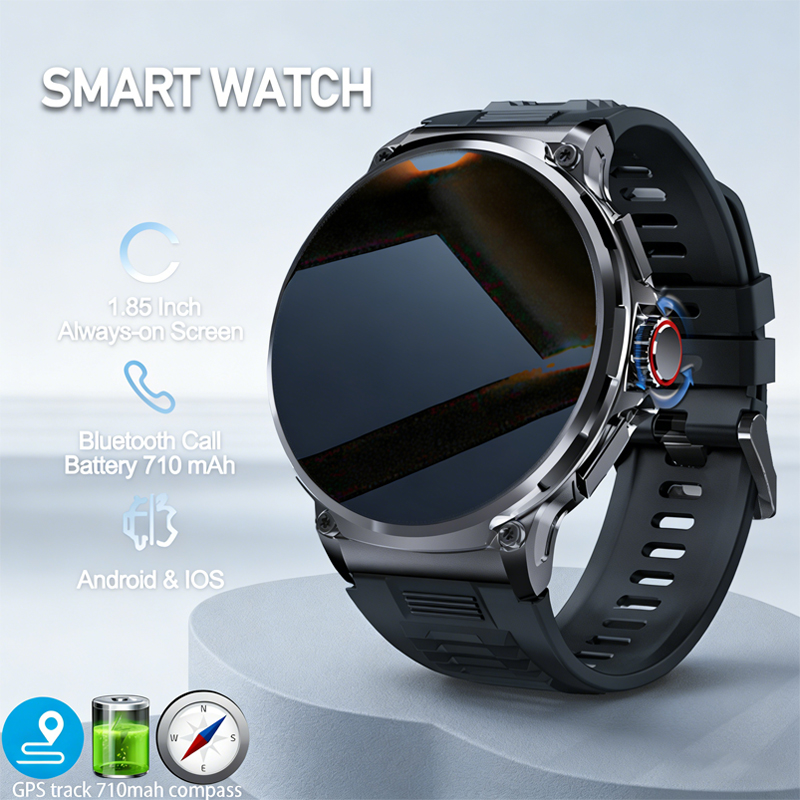 Outdoor Adventure World - Reloj Inteligente Deportivo para Hombre, 710mAh,