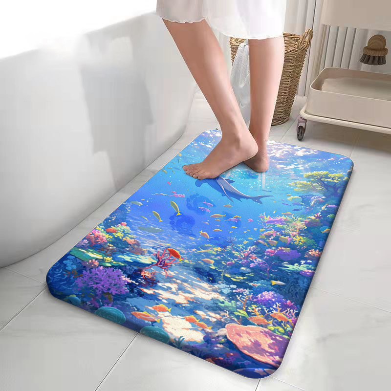 Outdoor Adventure World - Alfombra de Baño con Diseño de