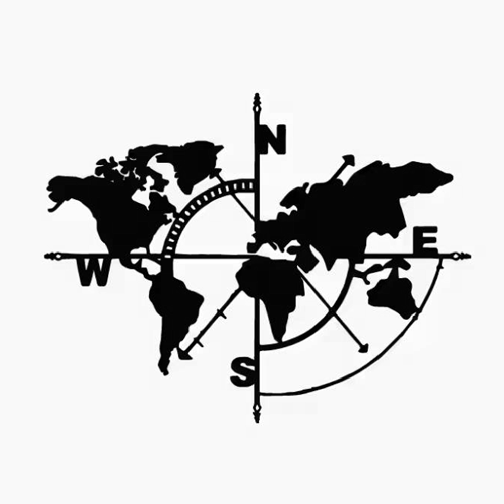 Outdoor Adventure World - Vinilo Adhesivo con Mapa del Mundo