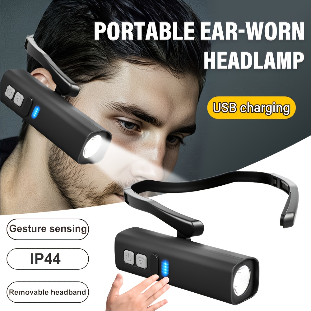 Headlamp Waterproof Rechargeable - Linterna frontal recargable con Clip para