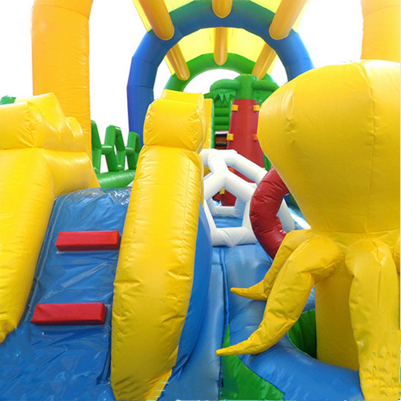 Curso de obstáculos inflable a - Outdoor Adventure Course reseña y precio