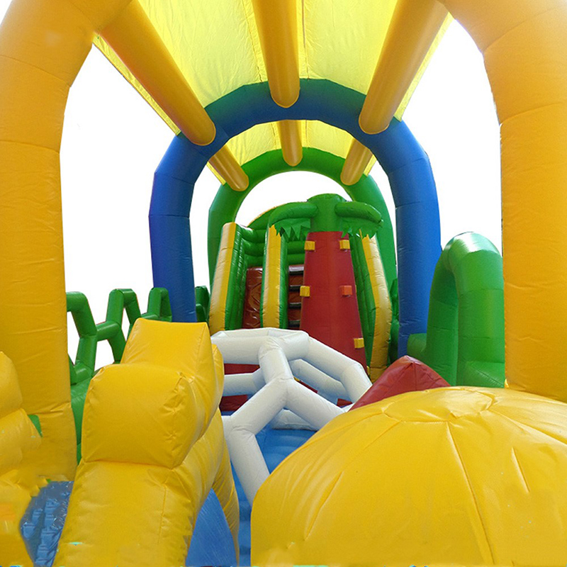 Curso de obstáculos inflable a - Outdoor Adventure Course reseña y precio
