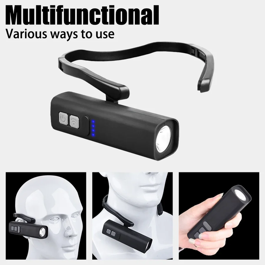 Linterna frontal con Clip para - Headlamp Waterproof Rechargeable reseña y precio