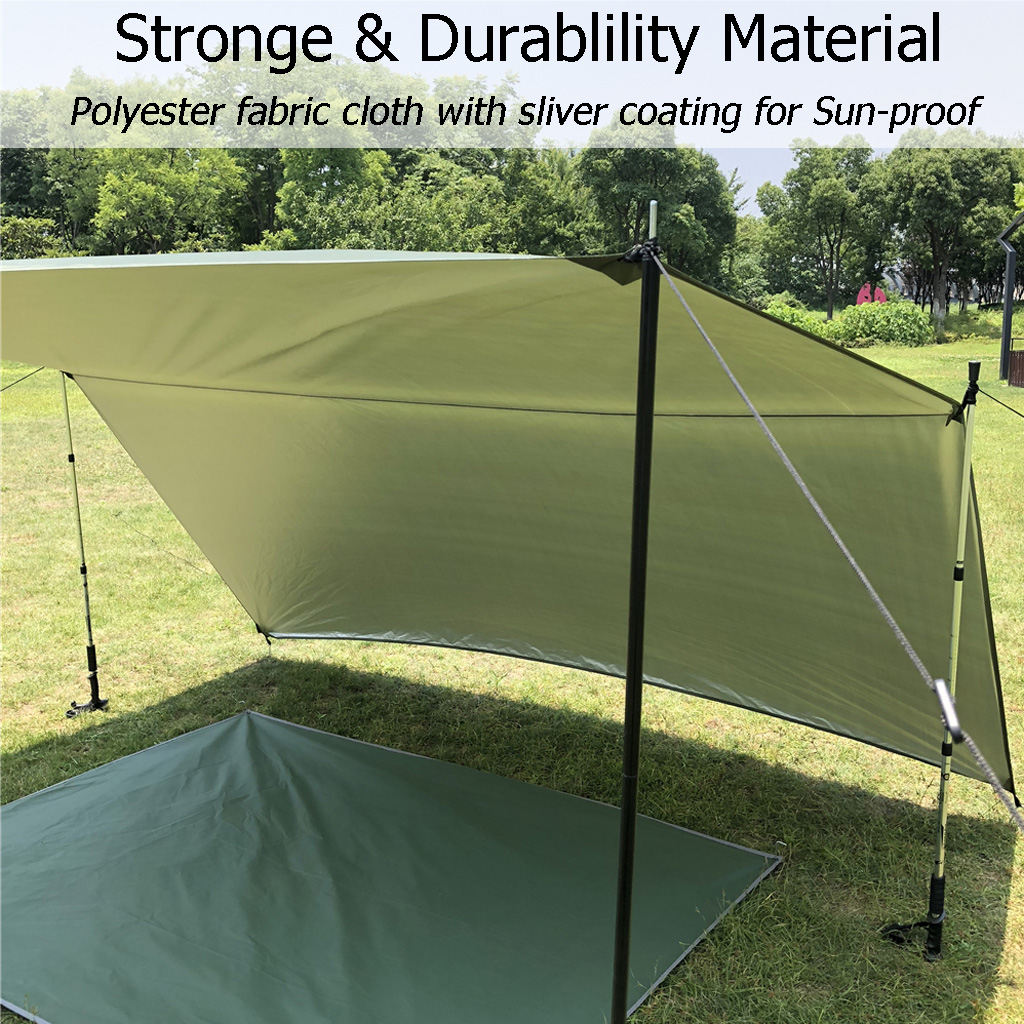 Lona de Camping DANCHEL 3x3m,  - Hammock Rain Tarp reseña y precio