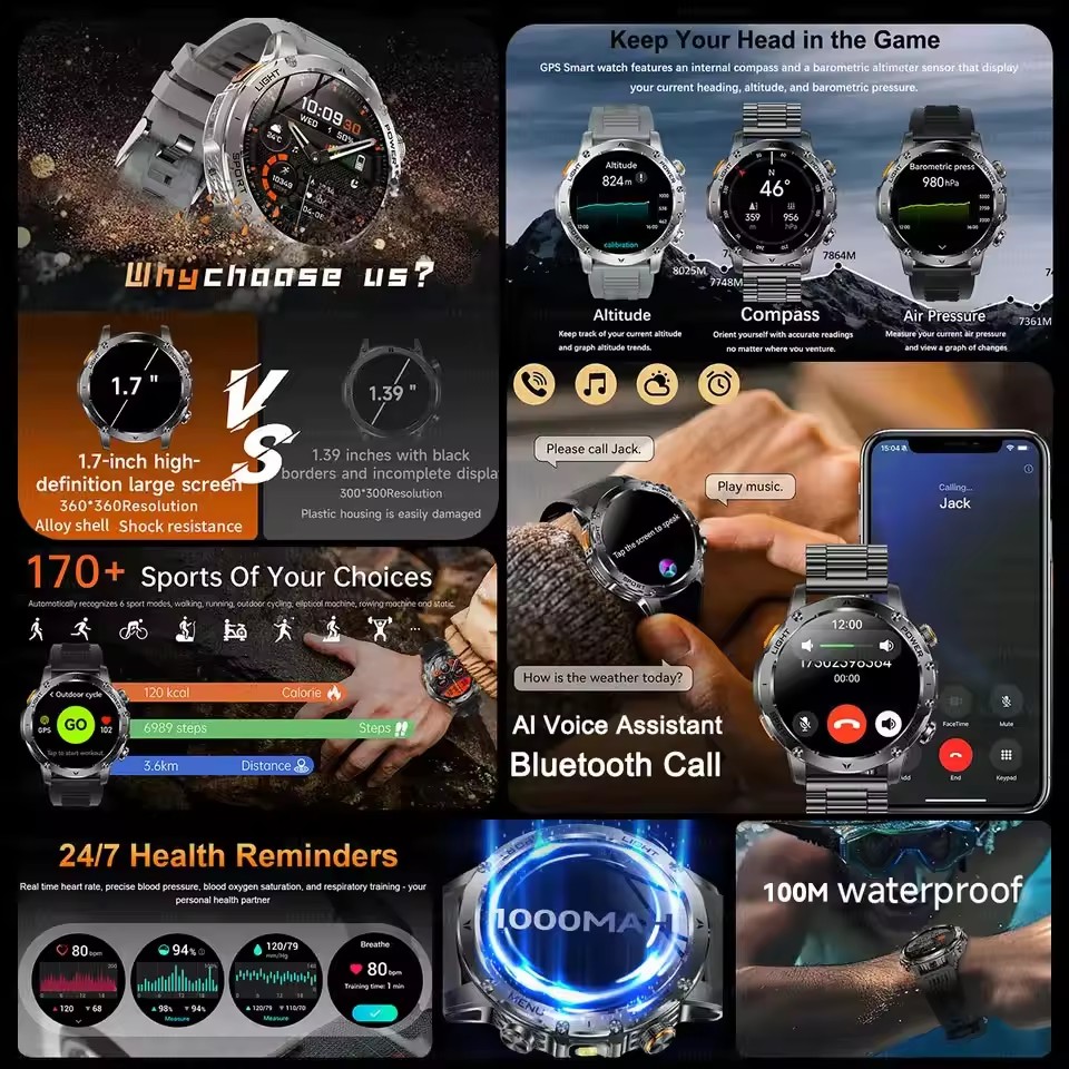 Nuevo Reloj Inteligente GPS pa - Outdoor Adventure World reseña y precio