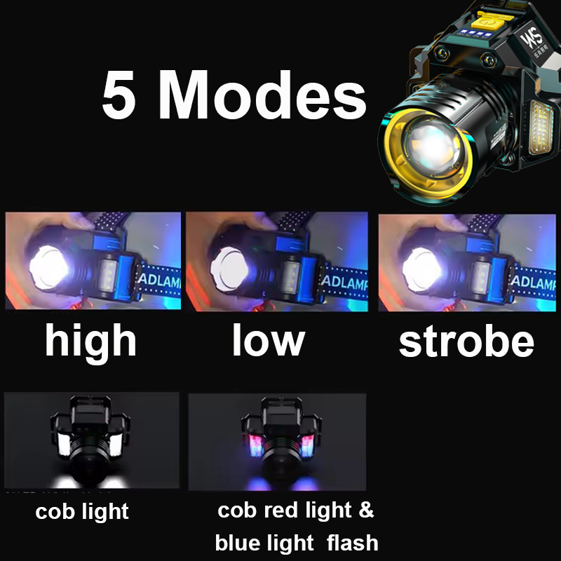 Linterna Frontal Industrial, L - Headlamp Waterproof Rechargeable reseña y precio