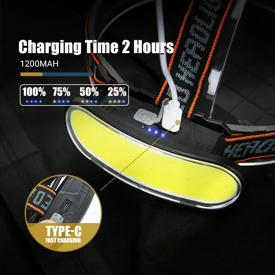 Potente linterna frontal LED C - Headlamp Waterproof Rechargeable reseña y precio