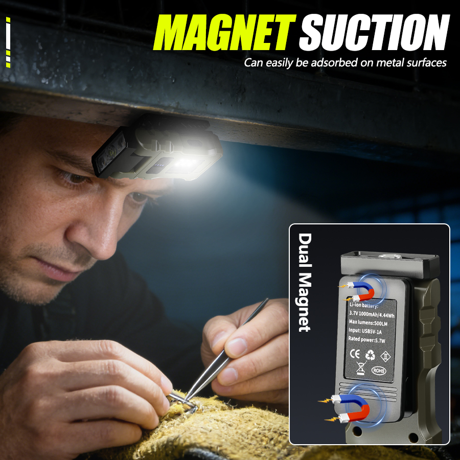 Linterna frontal USB C de 400L - Headlamp Waterproof Rechargeable reseña y precio